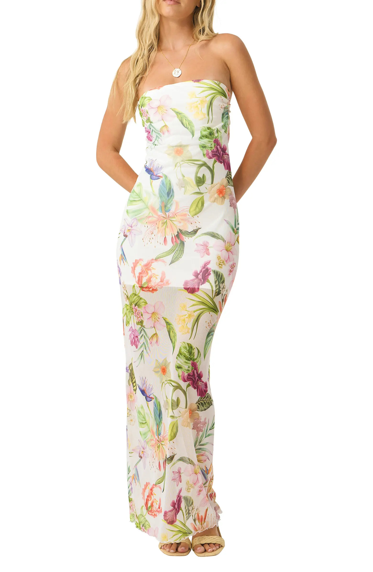 PQ SWIM Sofia Tube Cover-Up Dress | Nordstrom | Nordstrom