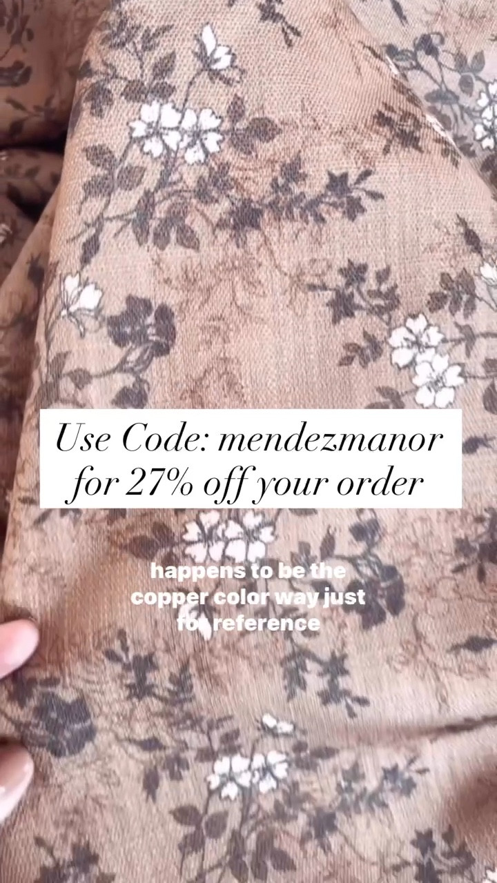 Sharing a close-up of one of my favorite print collections from Two Pages. This is the Copper color option from the Sara Le collection. 

Use coupon code: mendezmanor for 27% off your order! 

#curtains #pillows #homedecor #twopages #sale 

#LTKHome #LTKSaleAlert