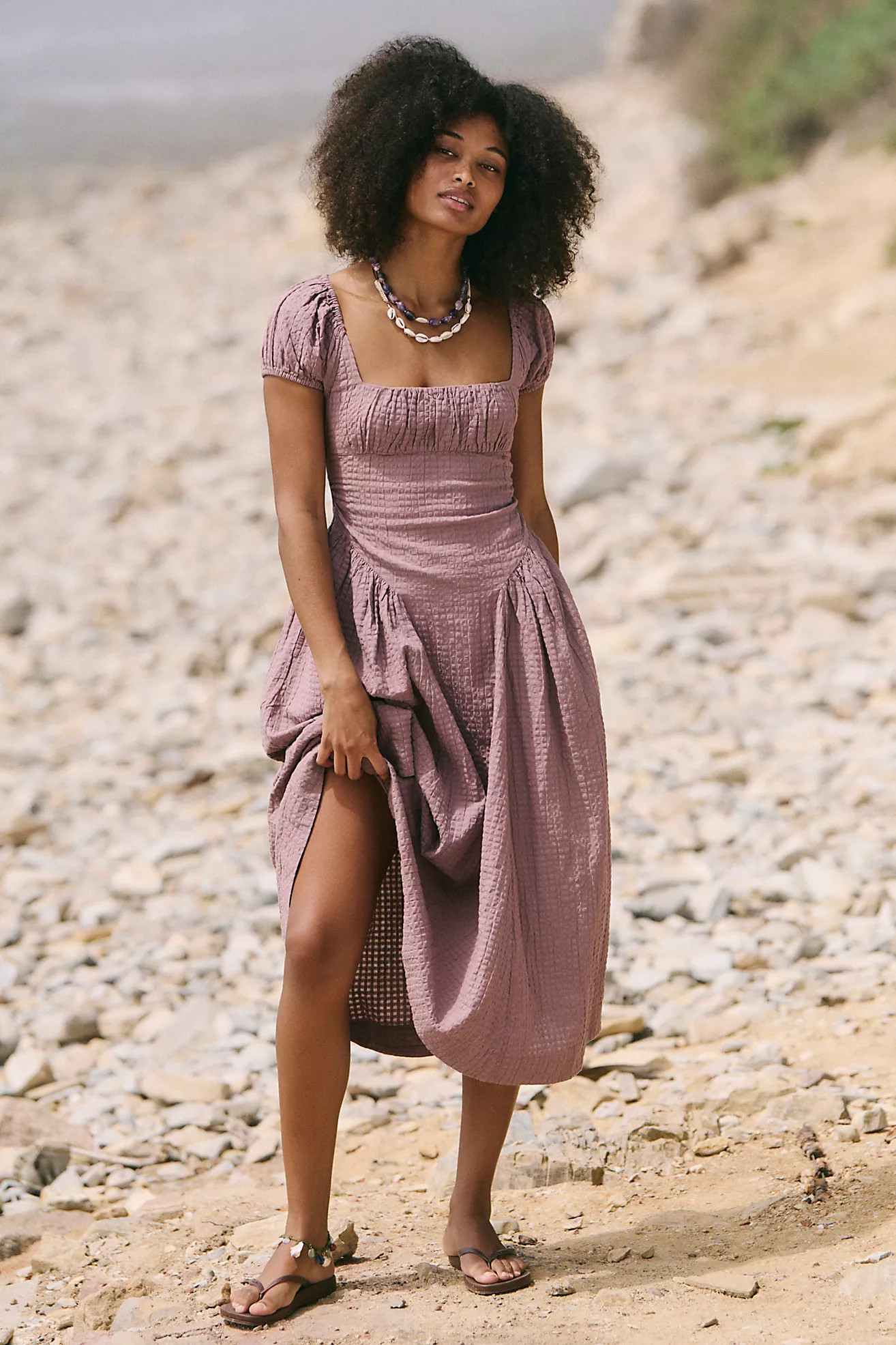 Ciara Pucker Check Midi | Free People (Global - UK&FR Excluded)