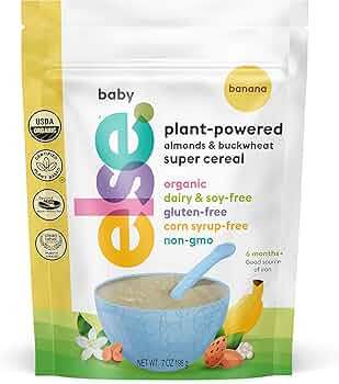 Else Nutrition Super Cereal For Babies 6 mo+, Made With Real Whole Plants for a Nutritionally Bal... | Amazon (US)