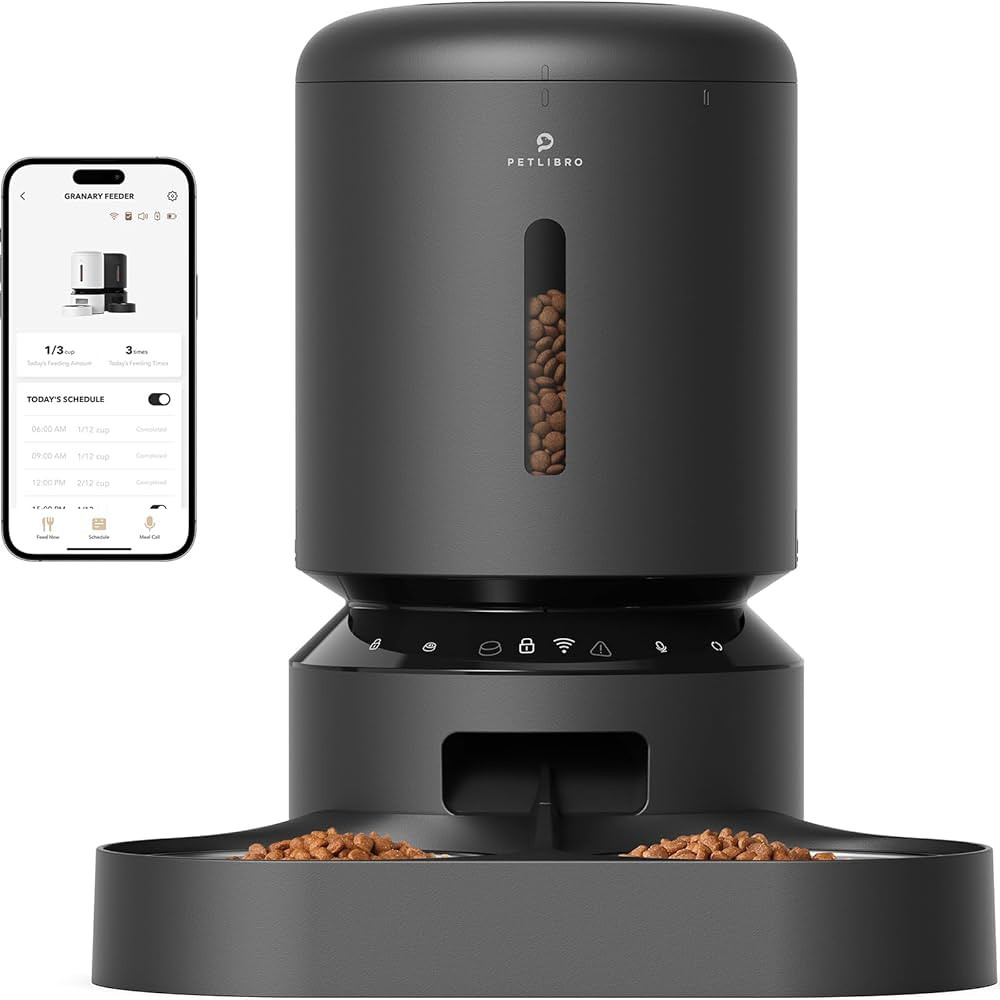 Automatic Cat Feeder, WiFi Connected, Adjustable Meal Splitter, Fresh Food Storage, Multiple Pet ... | Amazon (US)