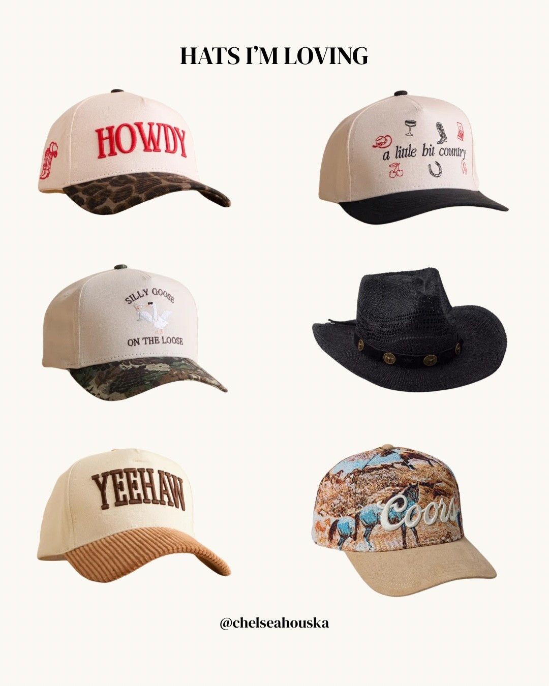 I wear a hat 5/7 days of the week, here’s a few of my new favs!