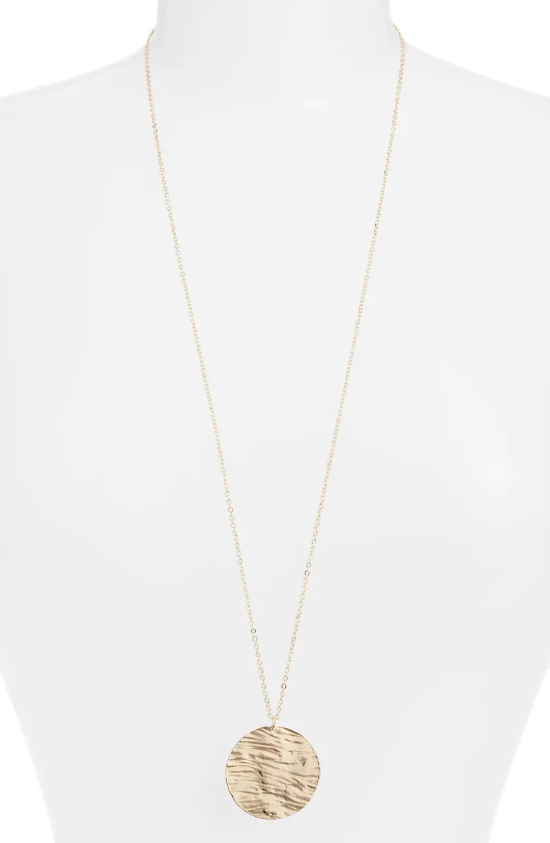 Disc Pendant NecklaceHALOGEN® | Nordstrom