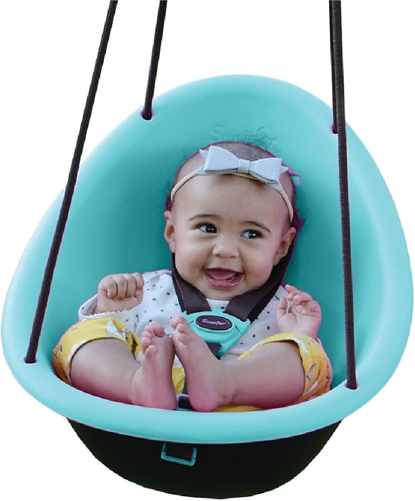 Swurfer Kiwi Toddler Swing – Comfy Baby Swing Outdoor, 3-Point Adjustable Safety Harness, Safe ... | Amazon (US)