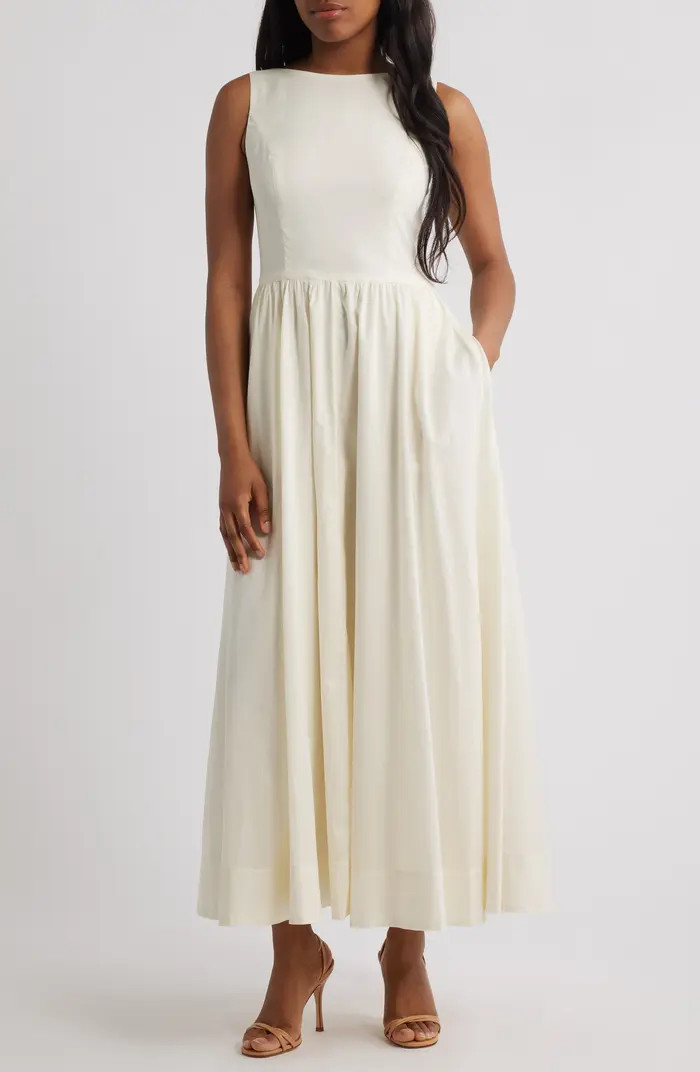 Bria Boatneck Cotton Dress | Nordstrom