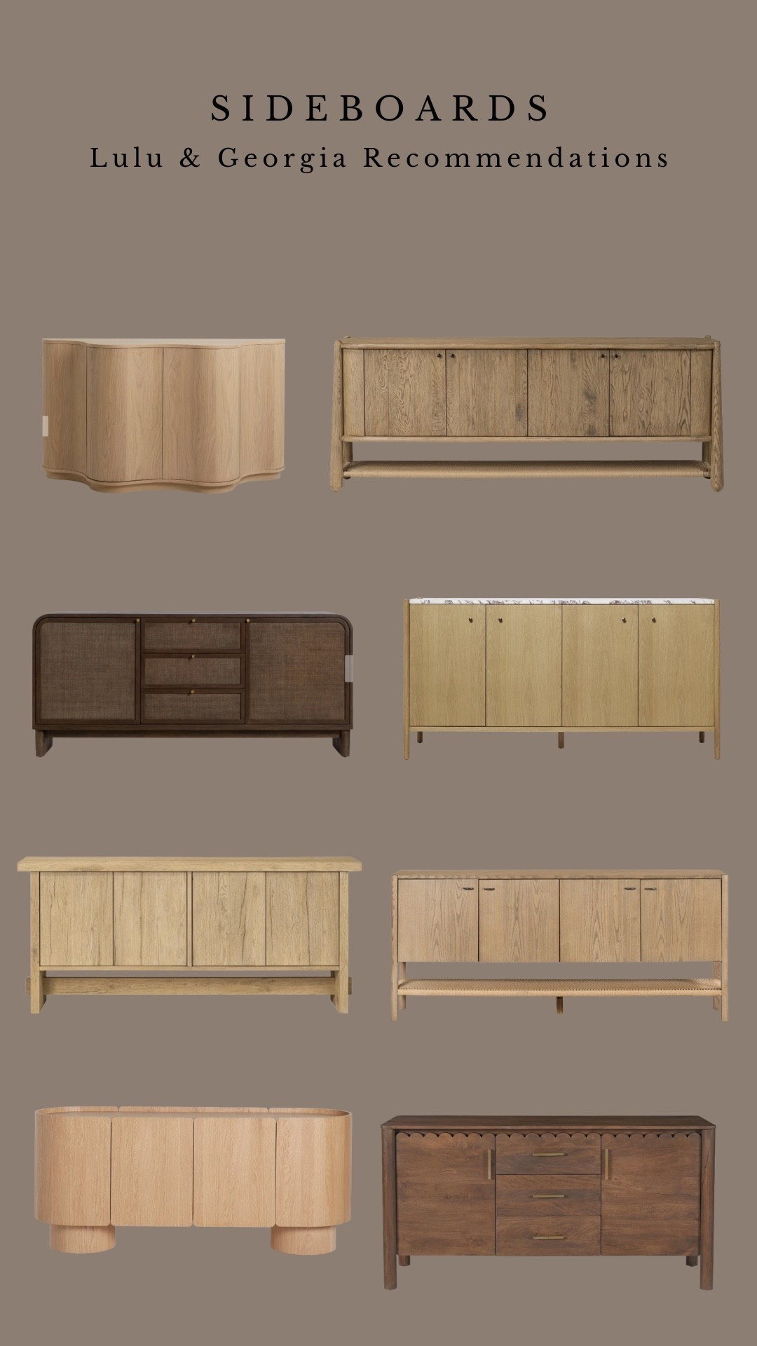 Lulu & Georgia Sideboard Recommendations! 🤍

#LTKHome