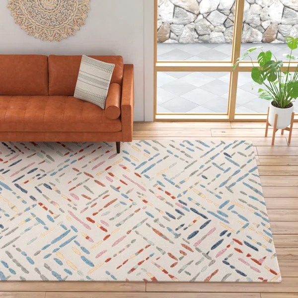 Charters Towers Hand Tufted Wool Abstract Rug | Wayfair North America