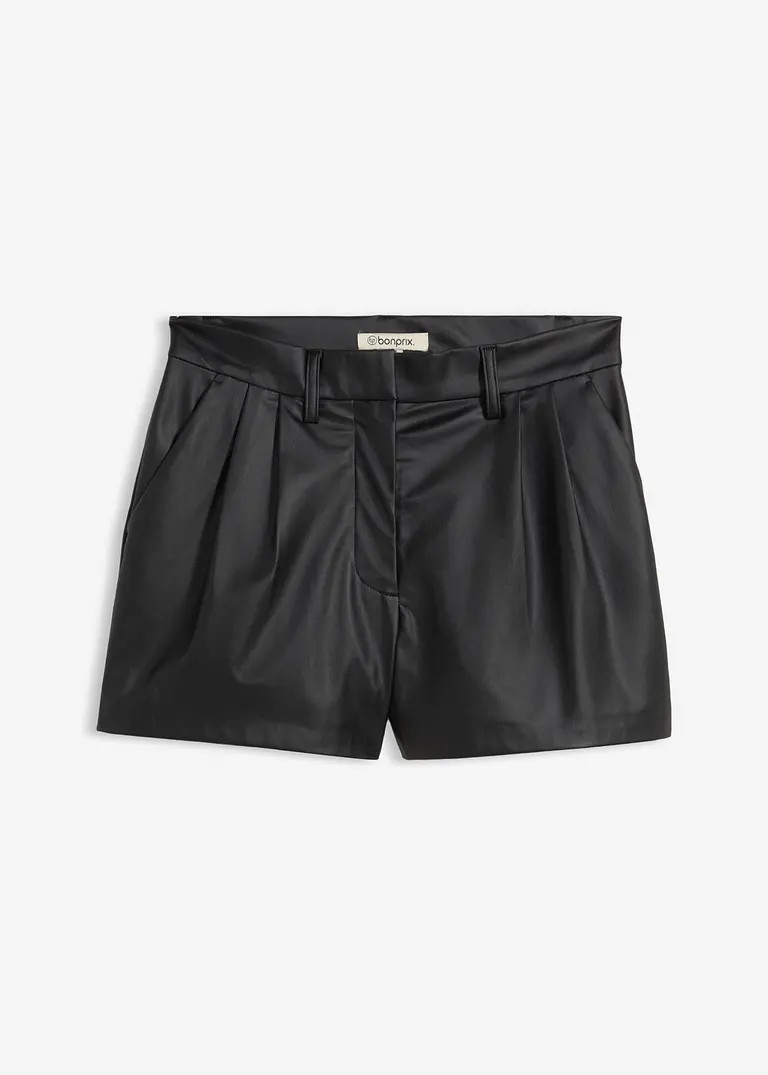 Kurze Lederimitat-Shorts | Bonprix DE