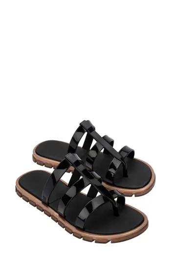 Melissa Path Slide Sandal in Black/Gold at Nordstrom Rack, Size 5 | Nordstrom Rack