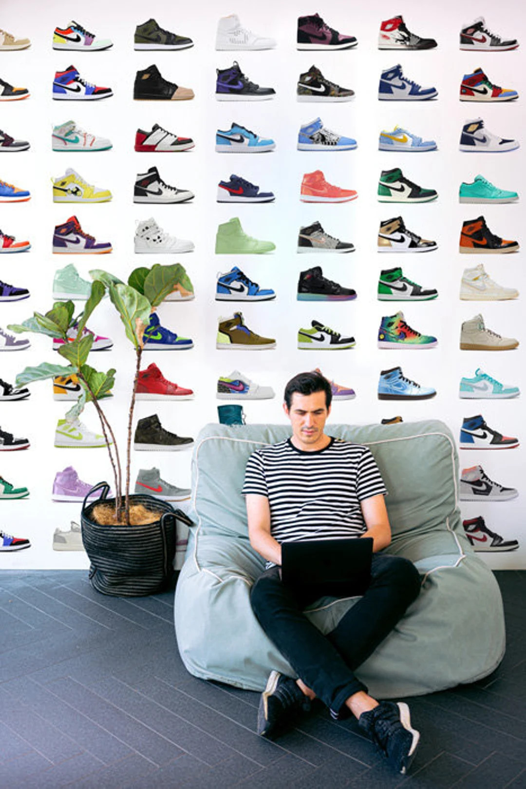 Sneakers Room, Jordan Sneakers in Display Cases, Basketball Shoes Wallpaper, Sporty Wallpaper, Sp... | Etsy (US)