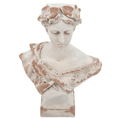 Sagebrook Home 21-in H x 15-in W White People Garden Statue | Lowe's