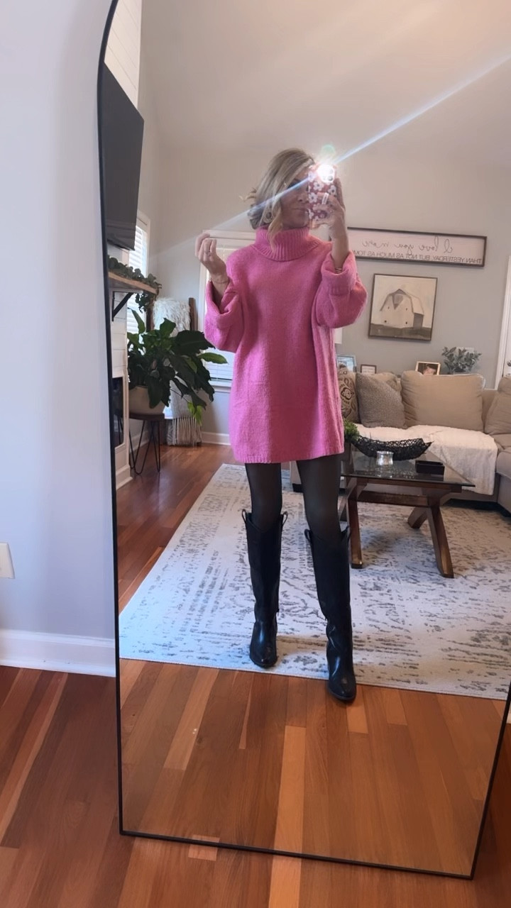 The perfect look a like tights to dress up all the comfy sweaters.

#LTKSeasonal #LTKfindsunder50 #LTKworkwear