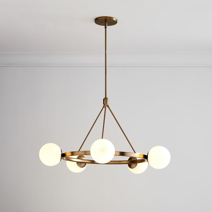 Hayes Round Light Chandelier (35"–47") | West Elm (US)