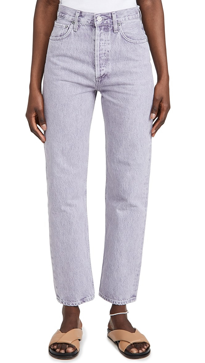 90's Pinch Waist High Rise Straight Jeans | Shopbop