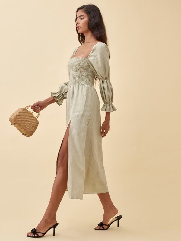 Hyland Linen Dress | Reformation (Global)