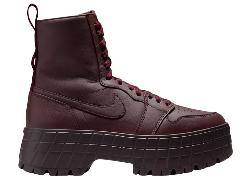 Jordan 1 High Brooklyn (Women's) Sneakers in Burgundy Crush/Brown Basalt | StockX
