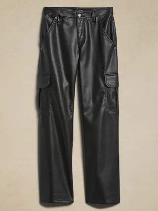 Vegan Leather Cargo Pant | Banana Republic Factory