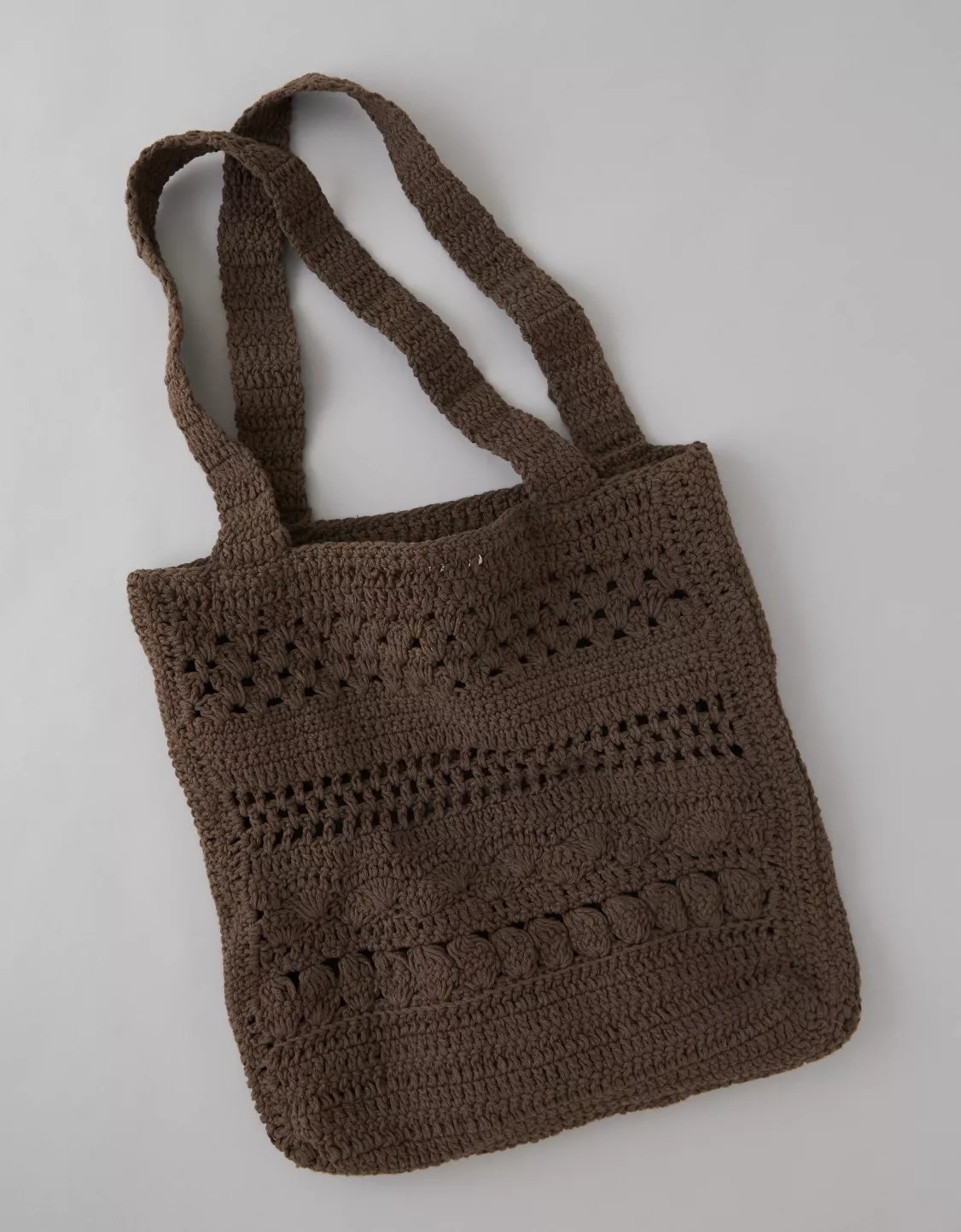 AE Crochet Knit Tote Bag | American Eagle Outfitters (US & CA)