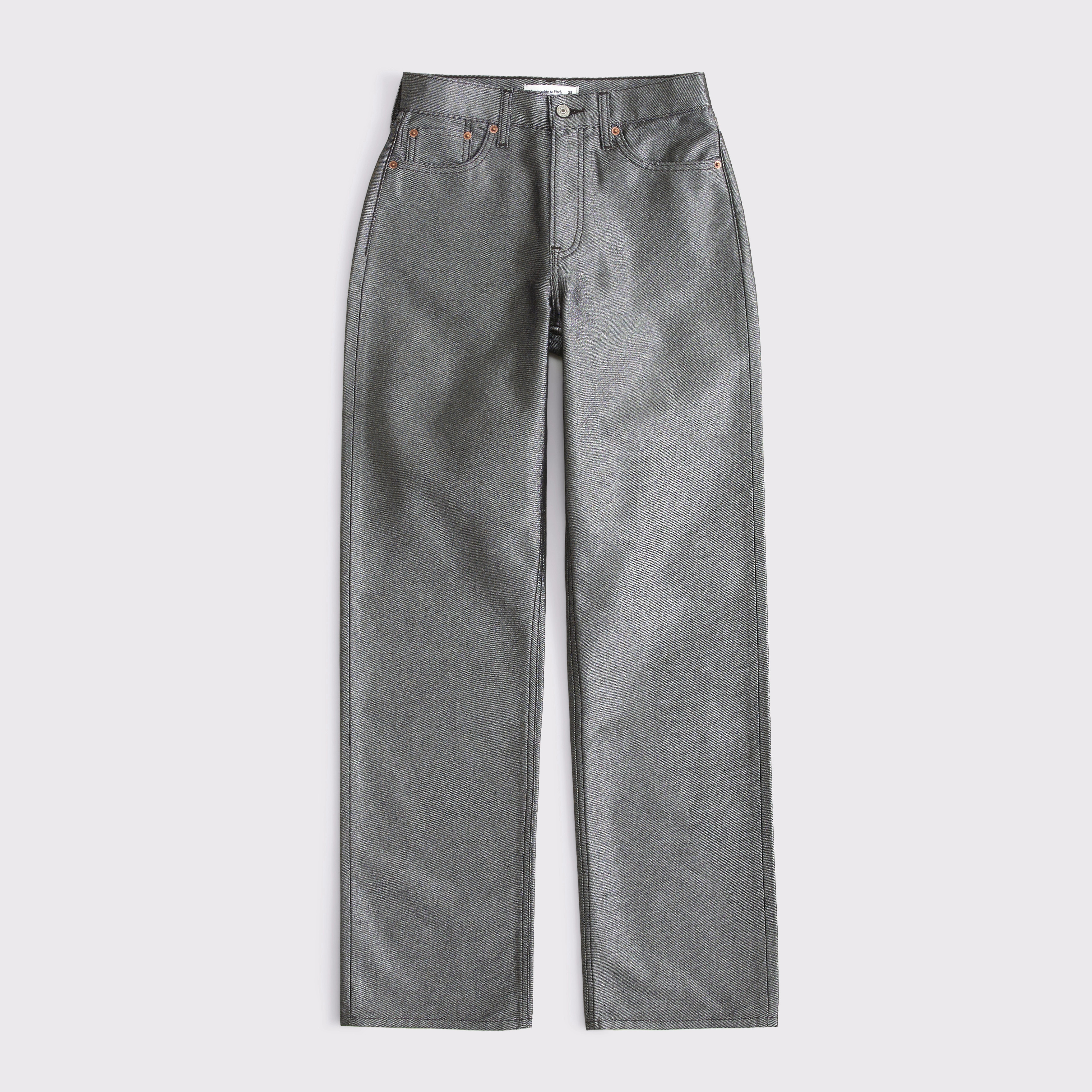 Curve Love High Rise Loose Jean | Abercrombie & Fitch (US)