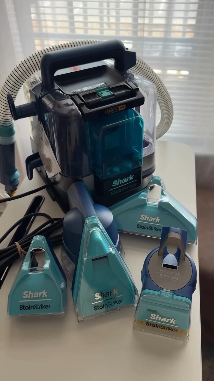 unboxing my @sharkhome Stainstriker Hair Pro Pet from @hsn 🫶🏾 This delivery felt like Christmas 🥰🤭 I loveeeee @sharkninja products SO much. 

Comment SHARK below to receive a DM with the link to this post on my LTK ⬇ https://liketk.it/5o7RE

This machine is such great quality + packed with endless cleaning protential with 4 different attachment heads AND a self wash cycle for the nozzles 👏🏾 

#shark #sharkstainstriker #honestreview #sharkninja #sharkhome #cleaning #cleaningmotivation #cleanwithme #birminghaminfluencer #birminghamal #bhaminfluencer #birminghamalinfluencer #bham #familycontentcreator #tiktokshopcreatorpicks #alabamamomcreator #momcontent 

cleantok, mom life, cleaning mom, first impressions unboxing, TikTok made me buy it, TikTok shop finds, TikTok shop creator picks