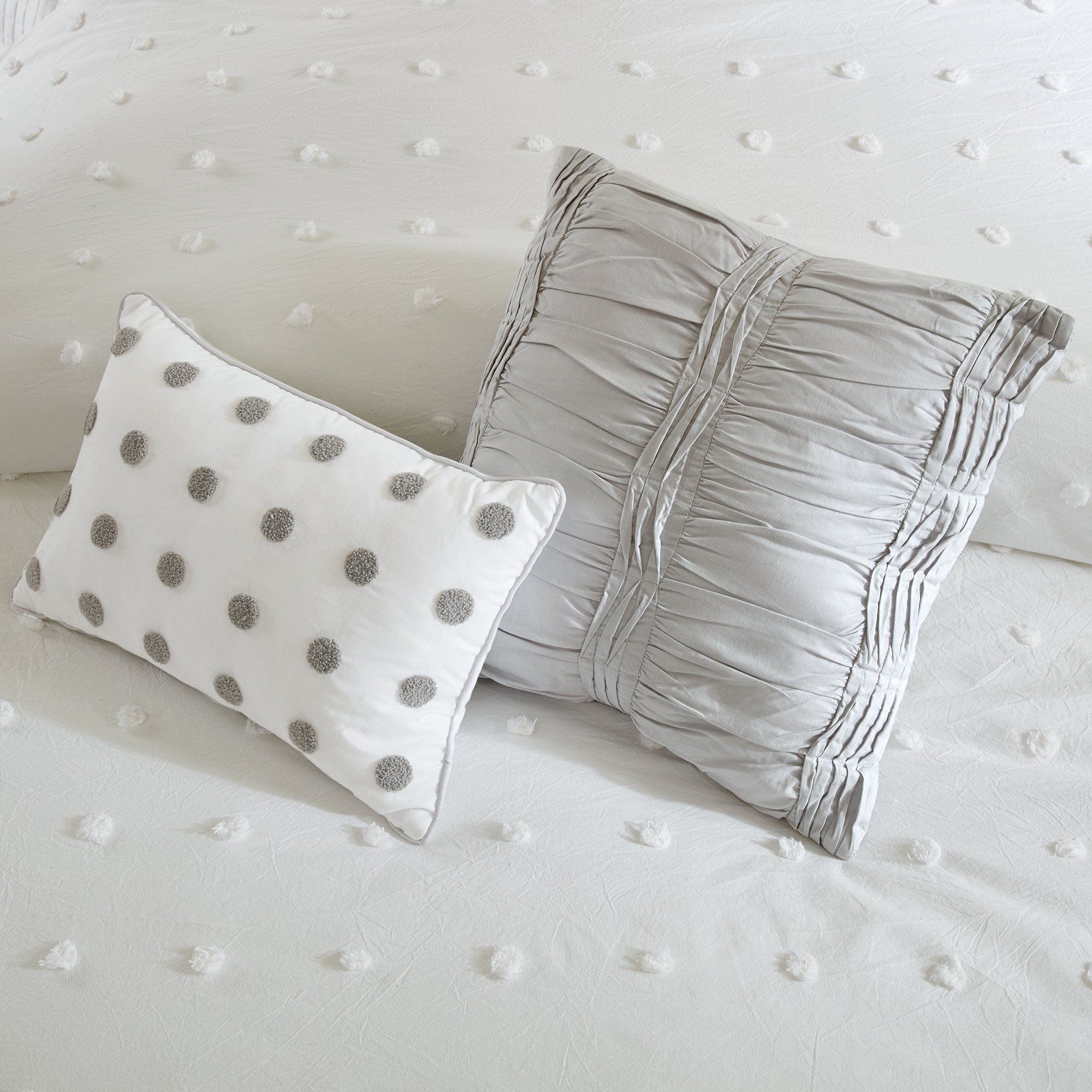 Home Essence Apartment Cotton Jacquard Ivory 5-Piece Comforter Set, Twin/Twin XL | Walmart (US)
