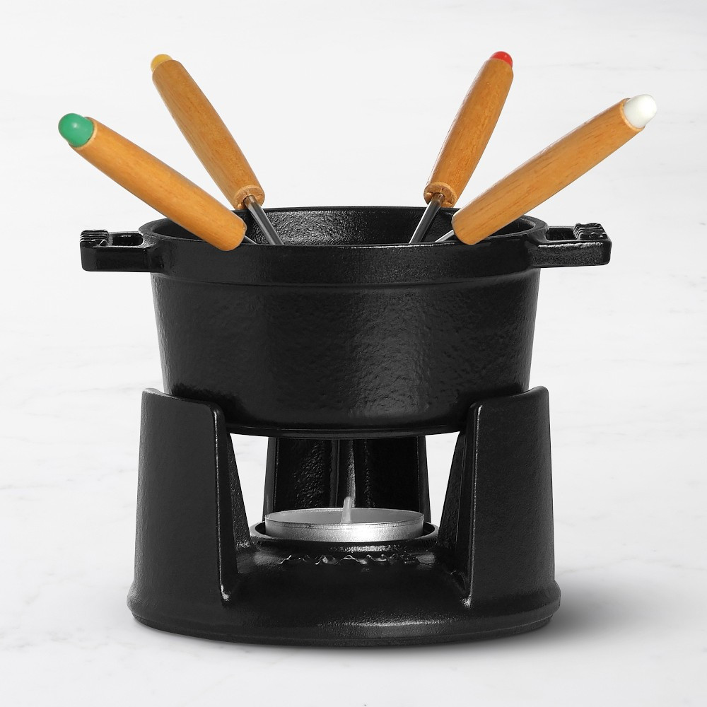 Staub Mini Chocolate Fondue Set, 1/4-Qt. | Williams-Sonoma