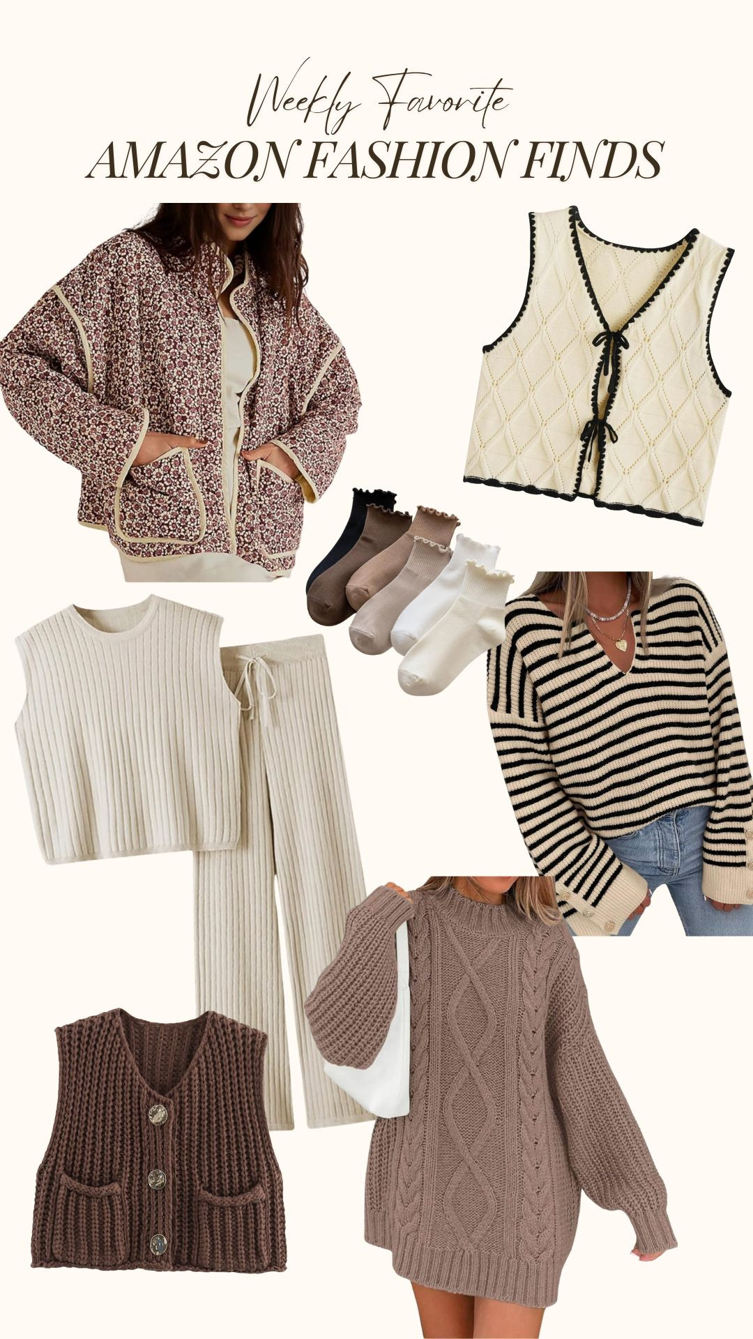 How cute are these Amazon fashion finds? So cozy, too!🫶🏻 

#LTKFindsUnder50 #LTKStyleTip