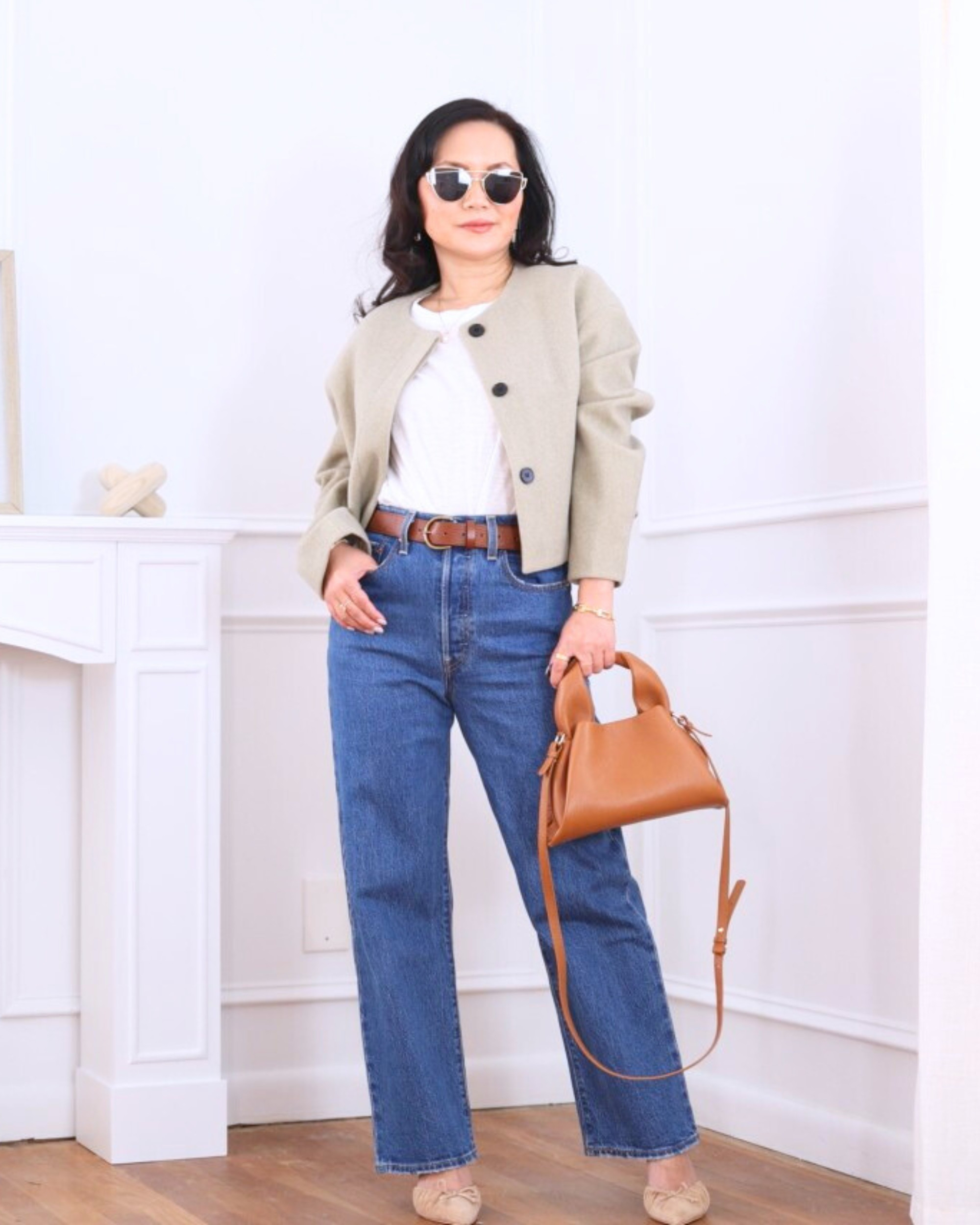 Simple and easy — a cropped jacket from Amazon layered over a white tee, paired with classic Levi’s jeans for an effortless, everyday look that always works. I’m 5’2, wearing size XS.

#LTKOver40 #LTKPetite #LTKootd