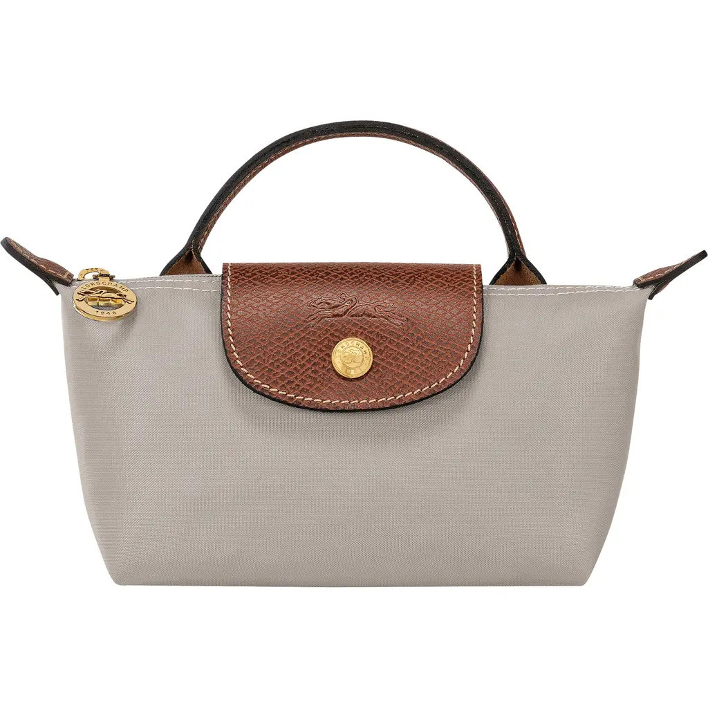 Longchamp Le Pliage Cosmetics Case in Pebble at Nordstrom | Nordstrom