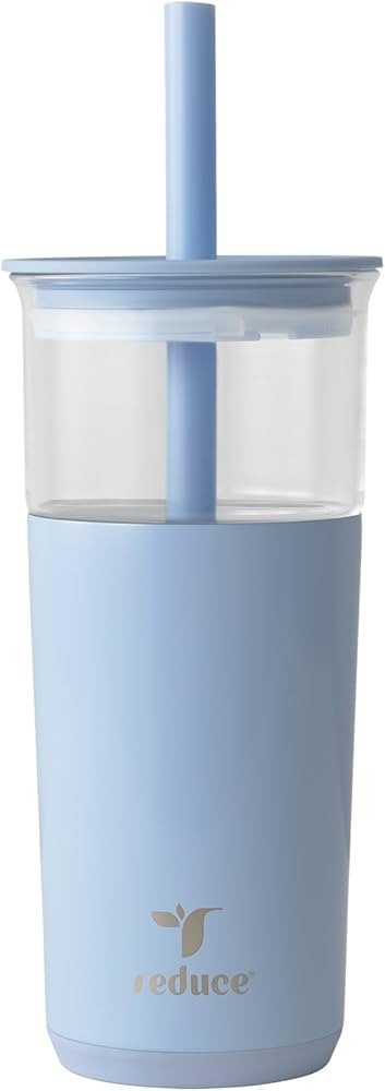 REDUCE Aspen 20 oz Vacuum Insulated Glass Tumbler with Lid & Extra Wide Straw - Keeps Drinks Cold... | Amazon (US)