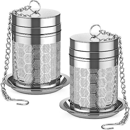 Tea Infusers for Loose Tea (1 Pack), 18/8 Stainless Steel Tea Strainer, Extra Fine Mesh Tea Diffu... | Amazon (US)