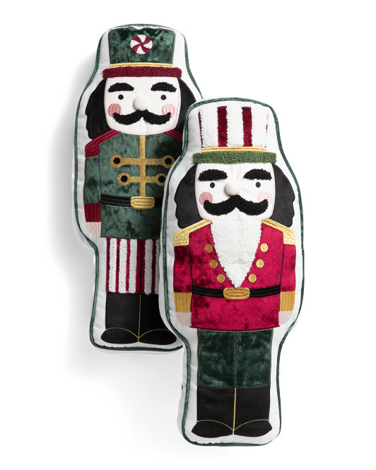 2pk Sweet Nutcracker Pals Pillows | TJ Maxx