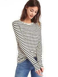 Stripe long sleeve feather tee | Gap US