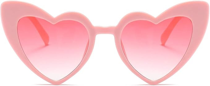 Zoint Clout Goggles Heart Sunglasses Vintage Cat Eye Mod Style Retro Kurt Cobain Glasses | Amazon (US)