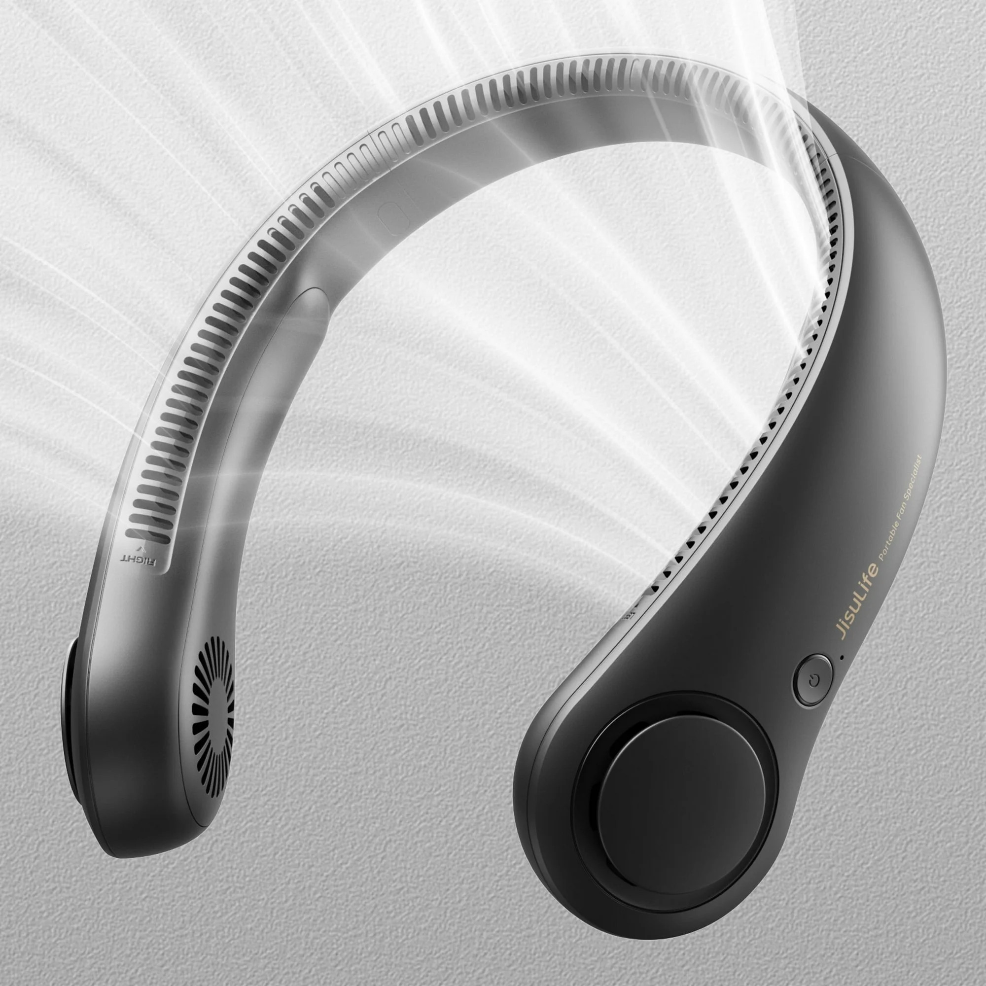 JISULIFE Neck Fan，5-Speed Rechargeable 4000mAh, Adjustable Wearable Cooler for Indoor/Outdoor | Walmart (US)