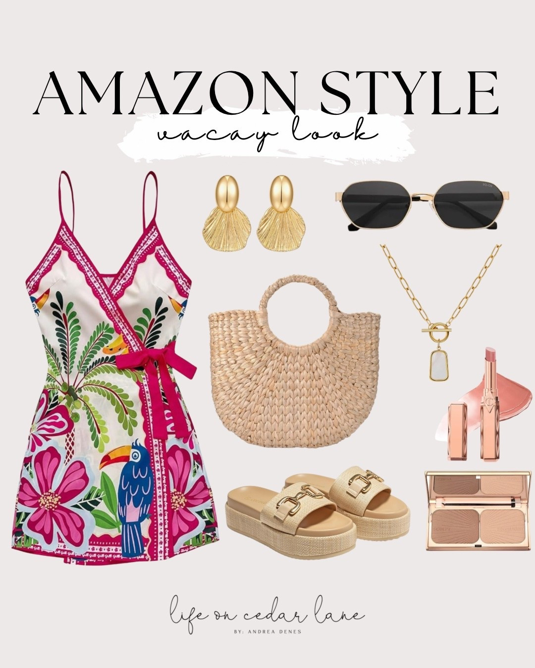 Perfect vacation style from Amazon! Everything you need for a sunny getaway. #amazonstyle #summeroutfit

#LTKTravel #LTKSaleAlert #LTKOver40