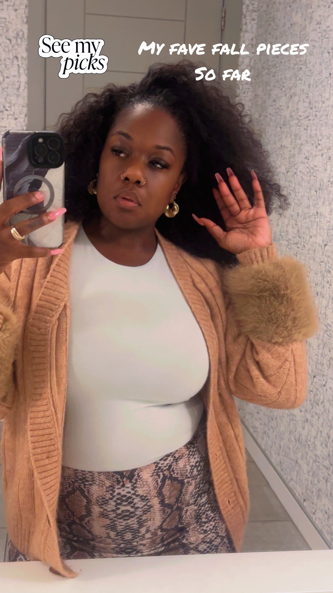 These earrings and cardigan has became my FAVEEEE fall pieces so far!!! 
You can wear them out or going to work 

#LTKStyleTip #LTKPlusSize #LTKFindsUnder100