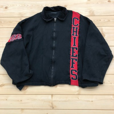 Vintage NFL Branded Black Kansas City Chiefs Full Zip Jacket adult Size L  | eBay | eBay US