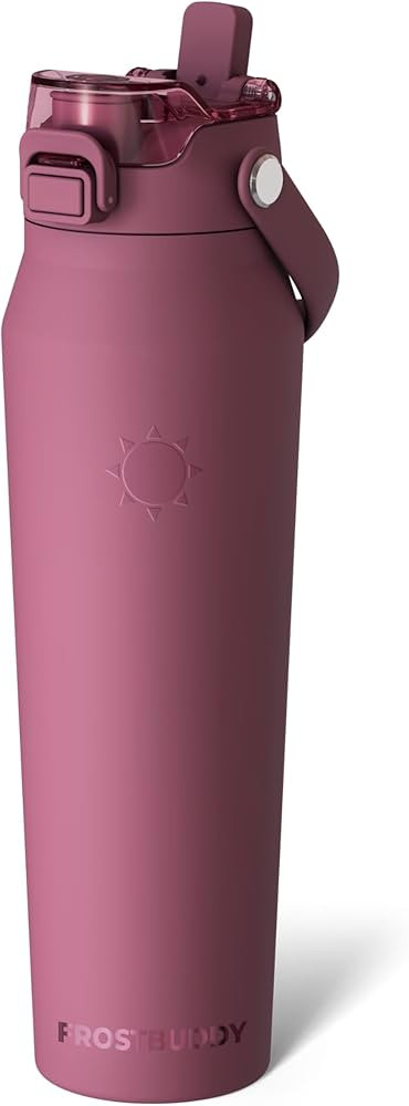 Frost Buddy 32oz Insulated Water Bottle with Straw & Chug Lid | Leak-Proof Stainless Steel | 24-H... | Amazon (US)