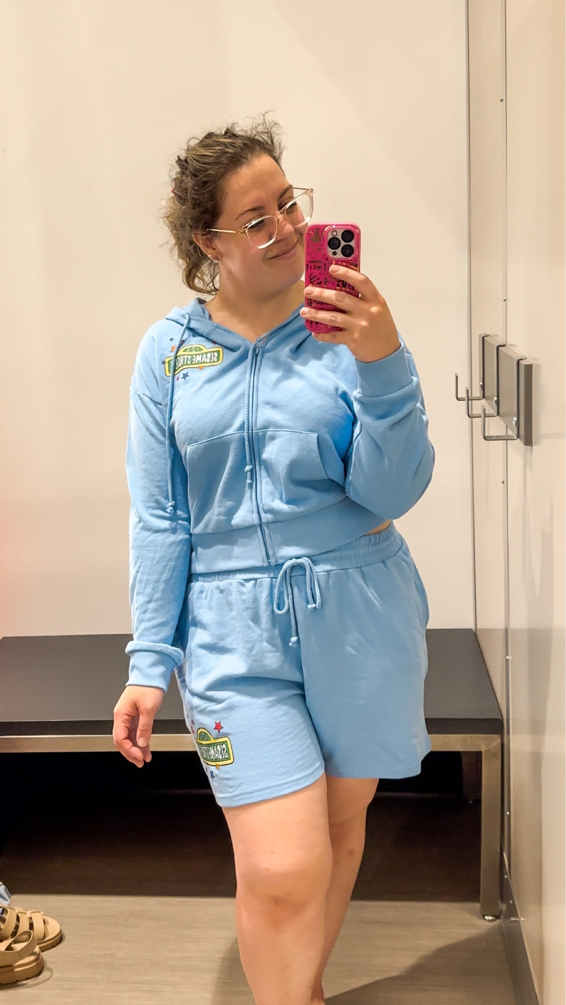 Sesame Street blue zip up hoodie and shorts loungewear set

#LTKmidsize #LTKcurves #LTKunder50