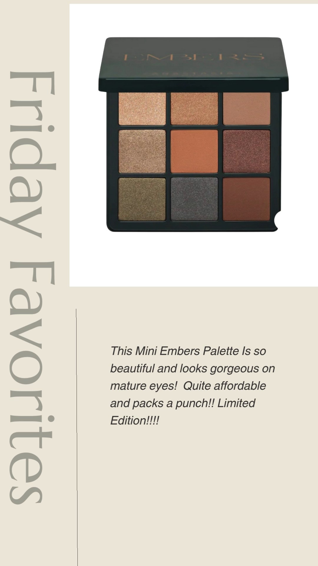 Friday Favorites!!!! This palette is gorgeous! 

#LTKOver40 #LTKFindsUnder50