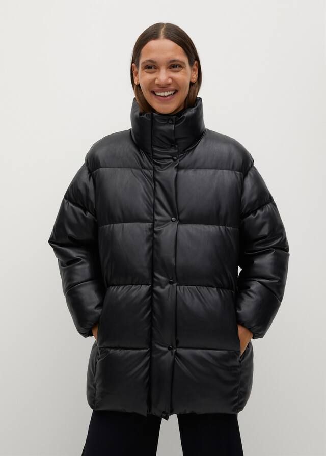 Side-zip quilted coat | MANGO (US)