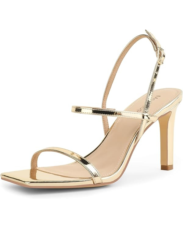 Modatope Womens Sandals Open Toe Strappy Sandals Ankle Strap High Heel Sandals for Women | Amazon (US)