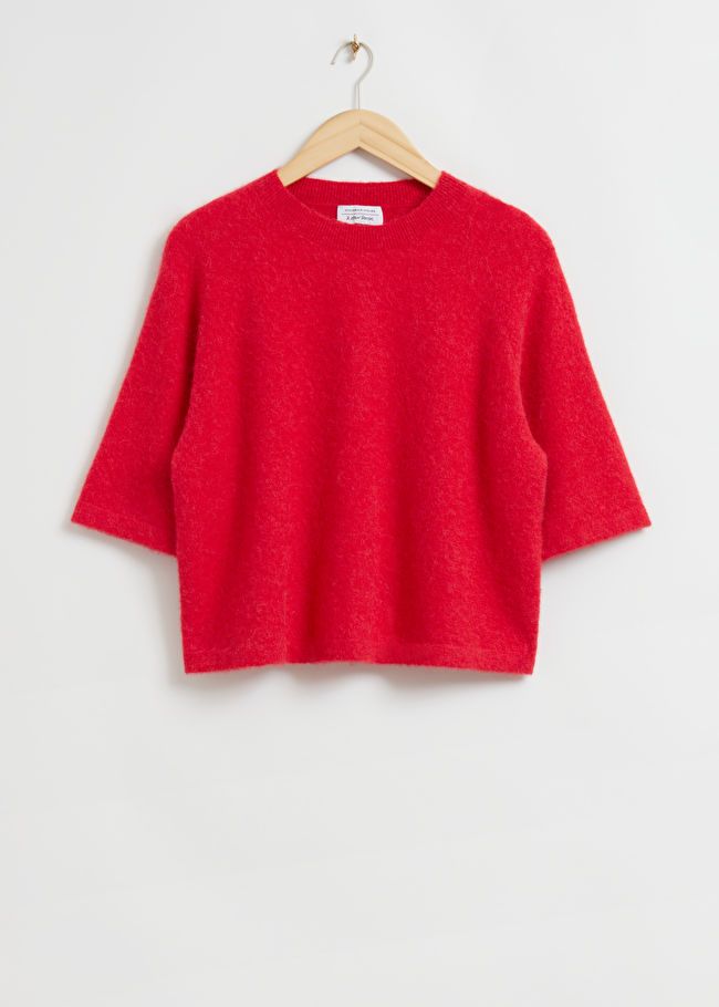 Boxy Alpaca Knit T-Shirt | & Other Stories US
