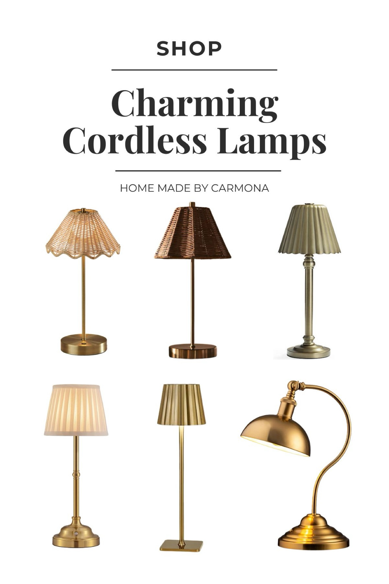 Stylish Cordless Lamps | Rechargeable lamps that can easily be moved from place-to-place! 

#LTKHome