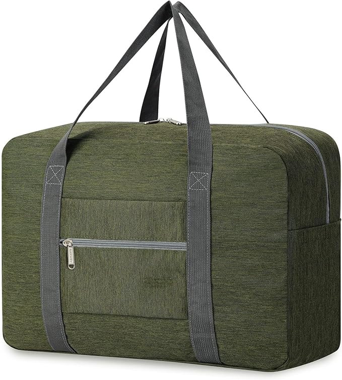 Foldable Travel Duffel Tote Bag, Lightweight Carry-On Personal Item for Women and Men, Fits Under... | Amazon (US)