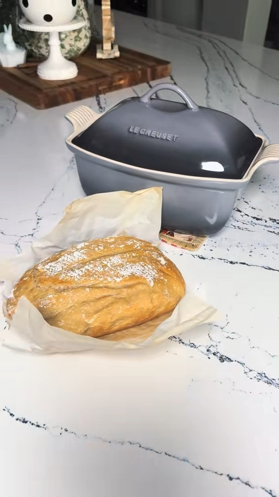 This is the baker I reach for every single time I make sourdough. The high walls and snug lid create the steamy environment bread needs, giving you a better rise, a chewy interior, and that golden, crackly crust everyone wants. I love that it goes straight from oven to table and makes homemade bread feel simple instead of intimidating. If you bake sourdough or no-knead bread, this one earns its spot in your kitchen.

#sourdoughbaking #homebaking #kitchenfavorites 

#LTKfoodie #LTKdayinmylife #LTKHome