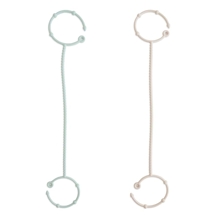 mushie Adjustable Silicone Toy Straps 2-Pack | Baby Accessories Holder for Travel, Stroller, High... | Amazon (US)