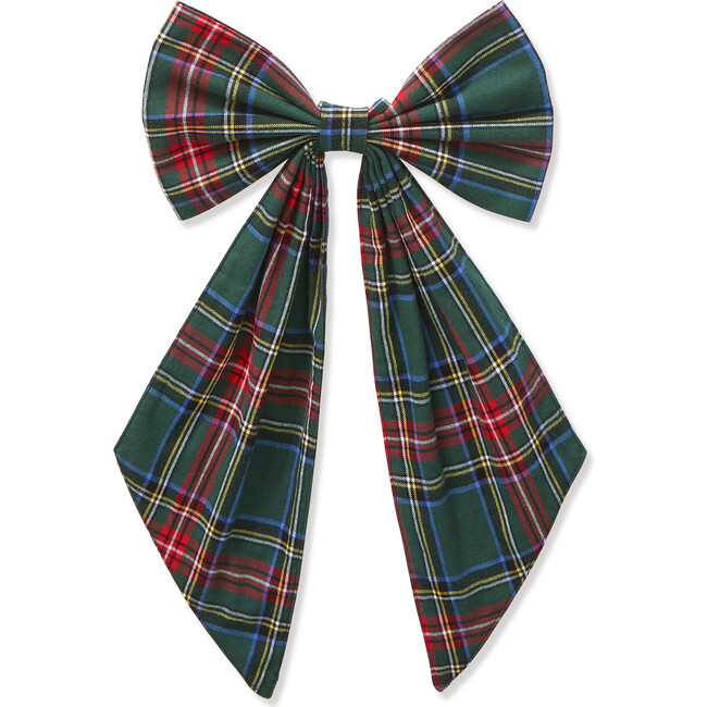 Petite Plume | Kensington Tartan Wreath Bow (Green) | Maisonette | Maisonette