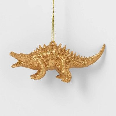 Gold Dinosaurs Christmas Tree Ornament - Wondershop™ | Target